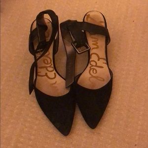 Sam Edelman black strapped heels